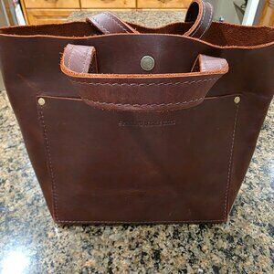 Portland Leather Mini Crossbody Tote